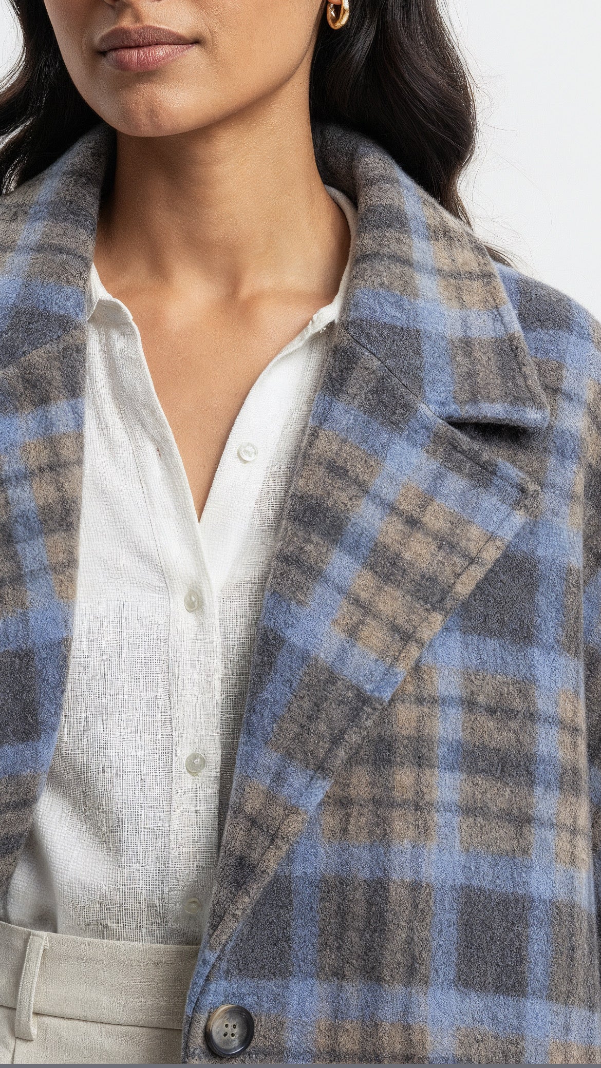 Manteau à carreaux
