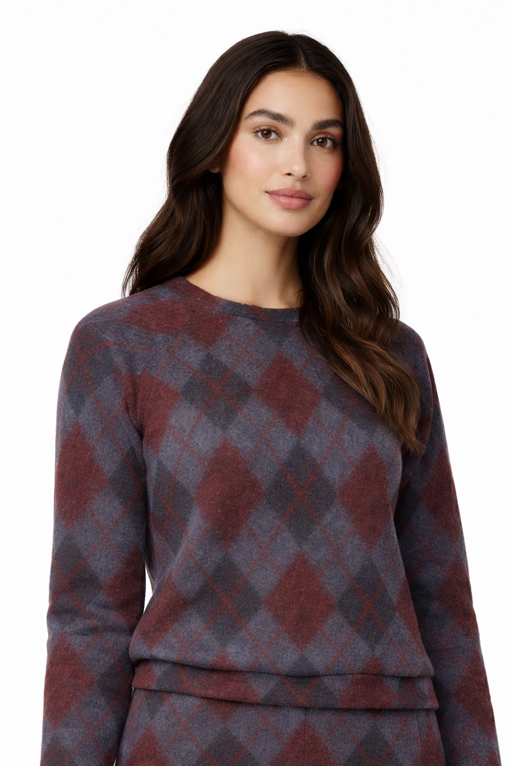 Ensemble pull jupe à carreaux