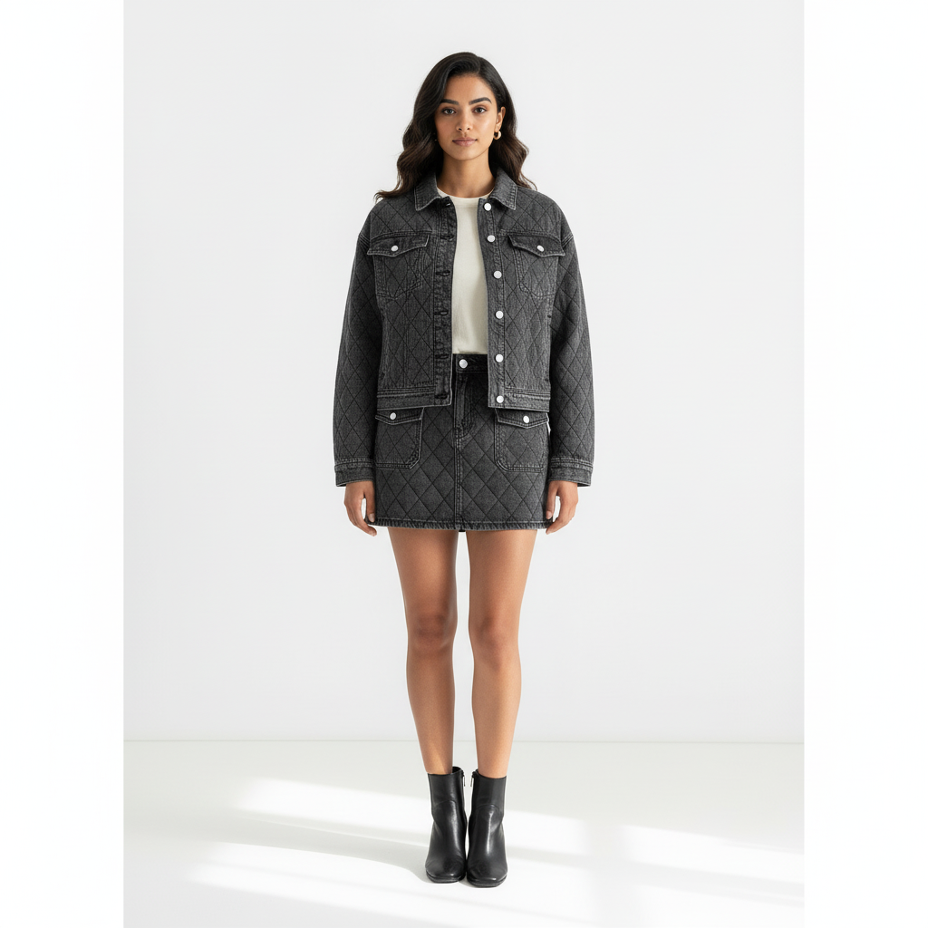 Ensemble jupe et veste molletonné