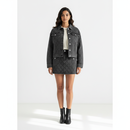 Ensemble jupe et veste molletonné