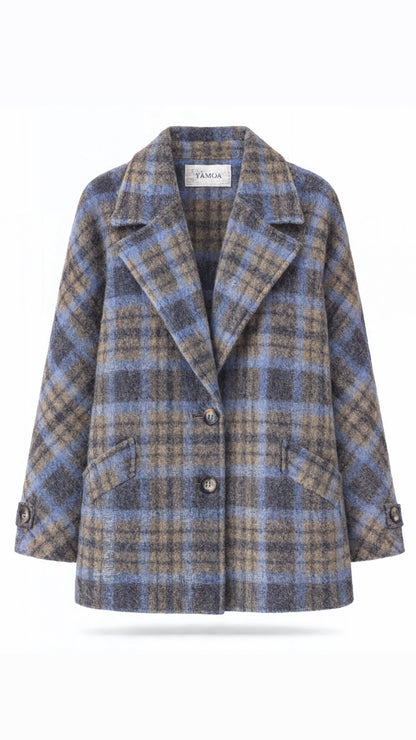 Manteau à carreaux
