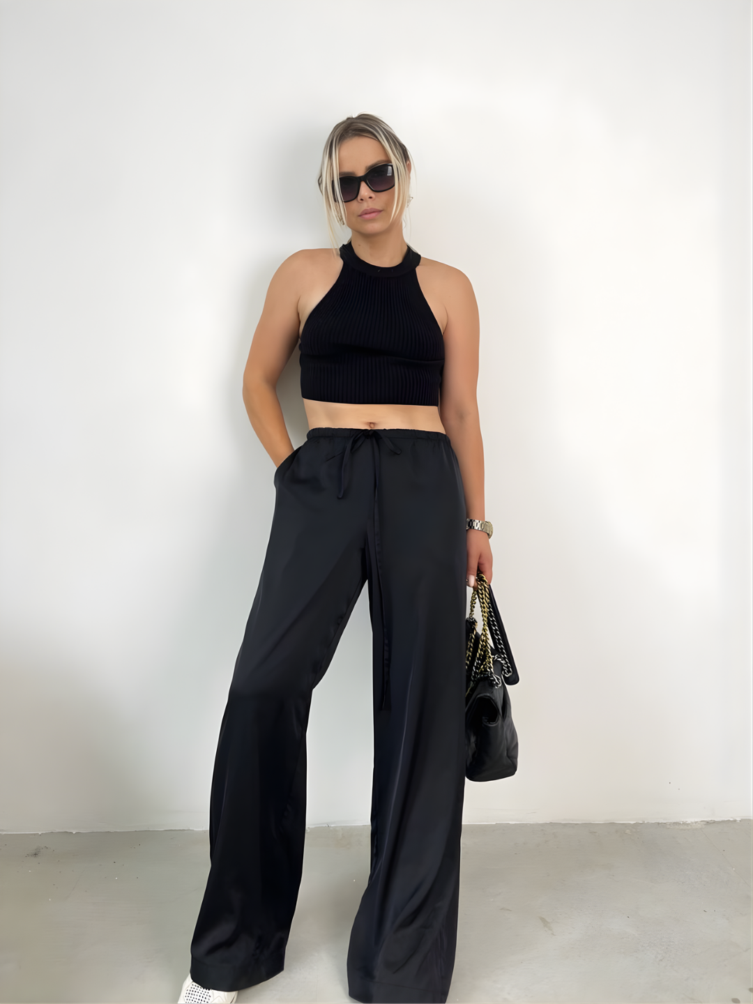Pantalon soie