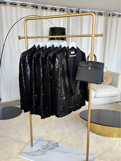 Blazer sequin - Noir
