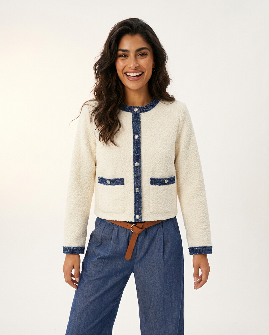 Ensemble Cardigan / Pantalon en Jean Tencelle