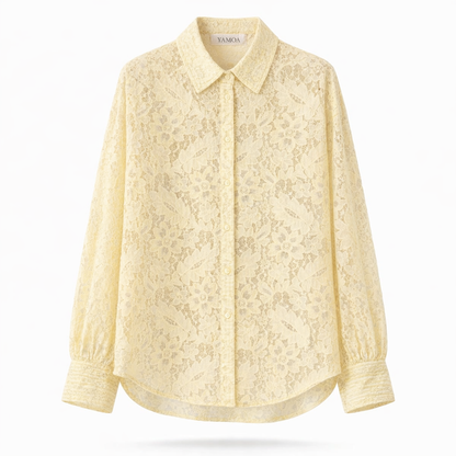 Chemise Dentelle Rose/Jaune