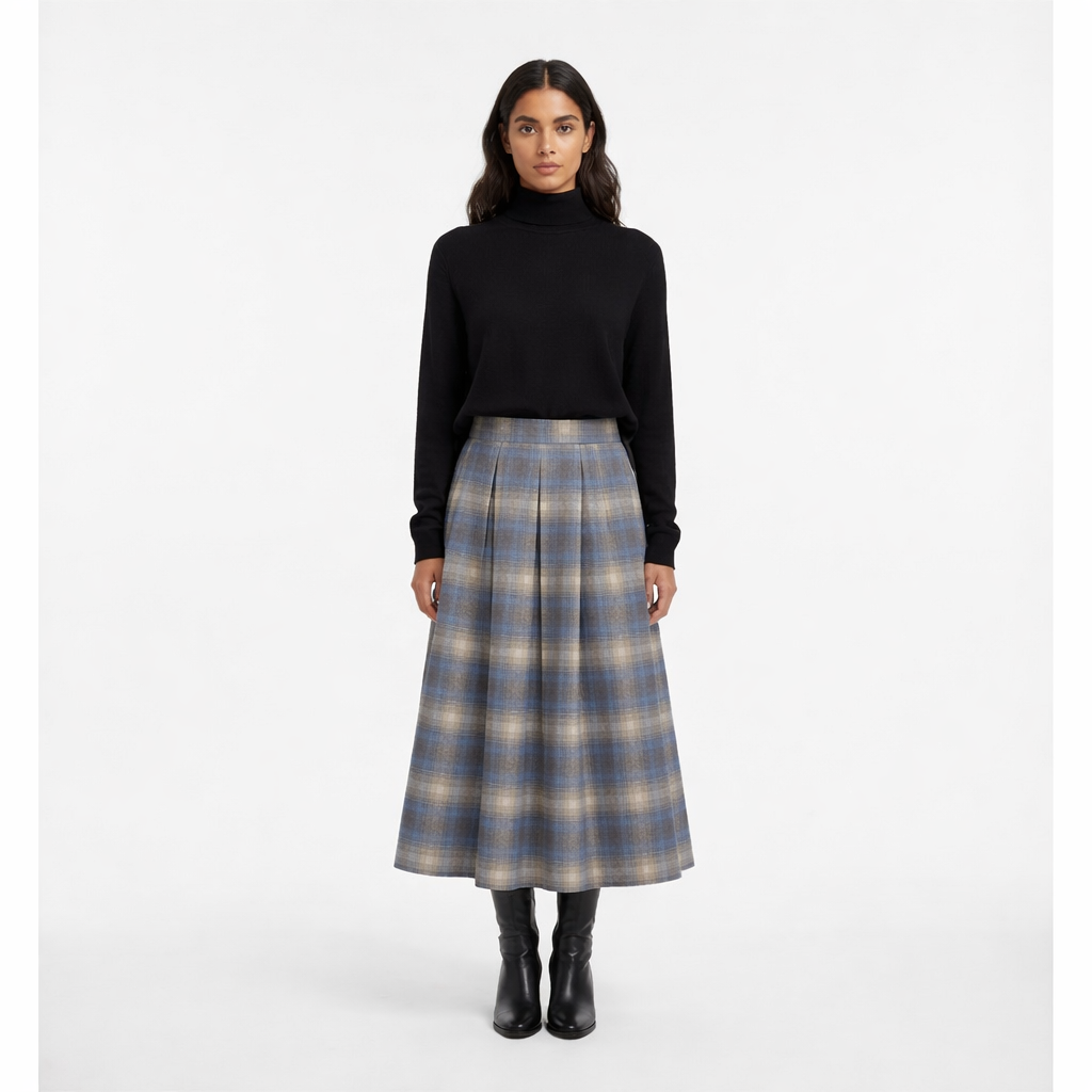 Jupe à carreaux