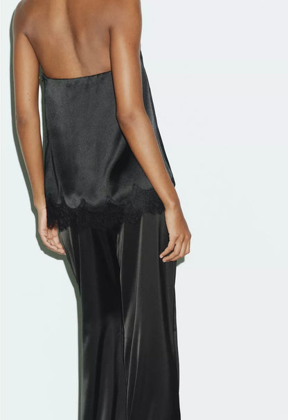 Ensemble bustier soie