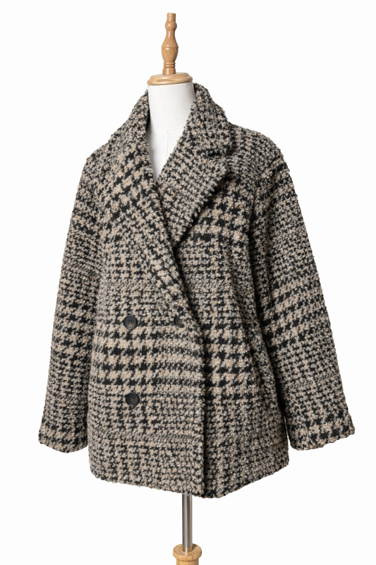 Manteau pied-de-poule