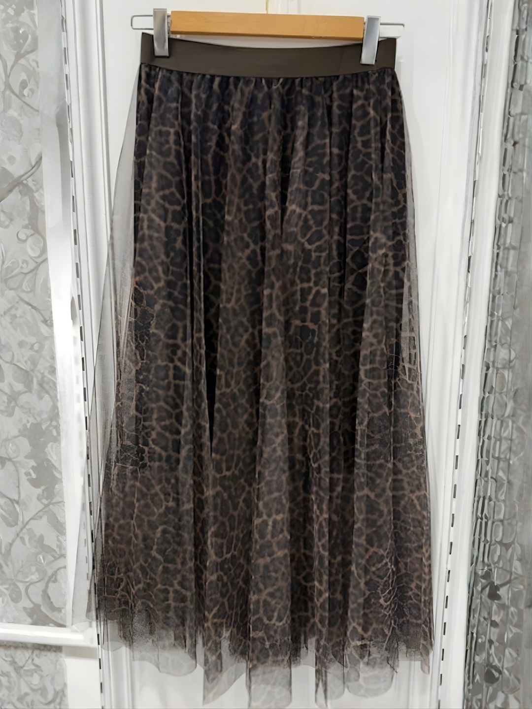 Jupe en tulle léopard