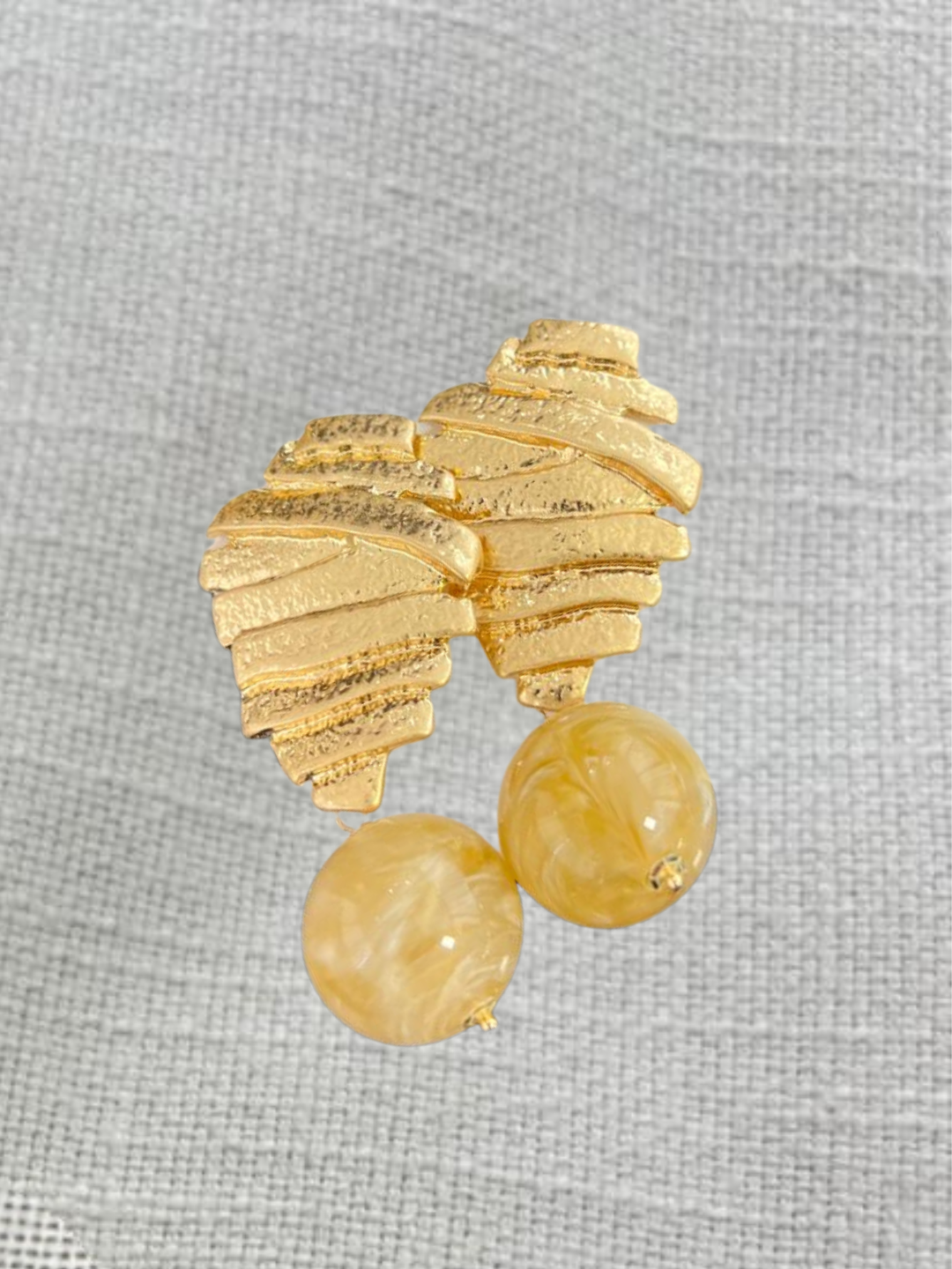 Boucles Perle Sculptée