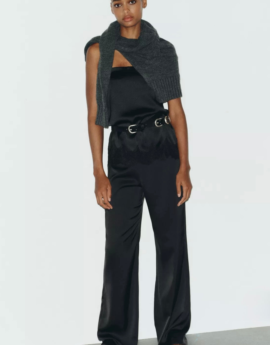 Ensemble bustier soie