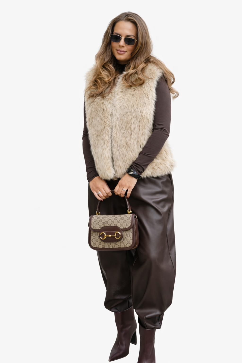 Gilet fourrure sans manches