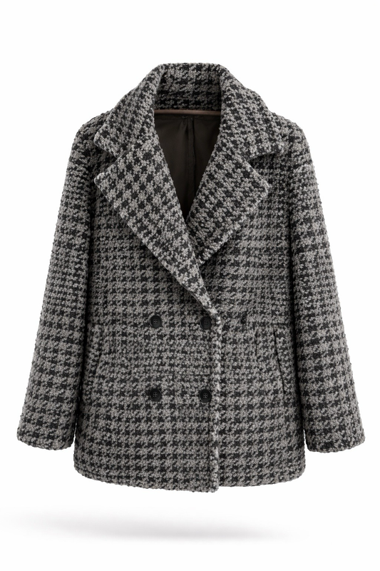 Manteau pied-de-poule
