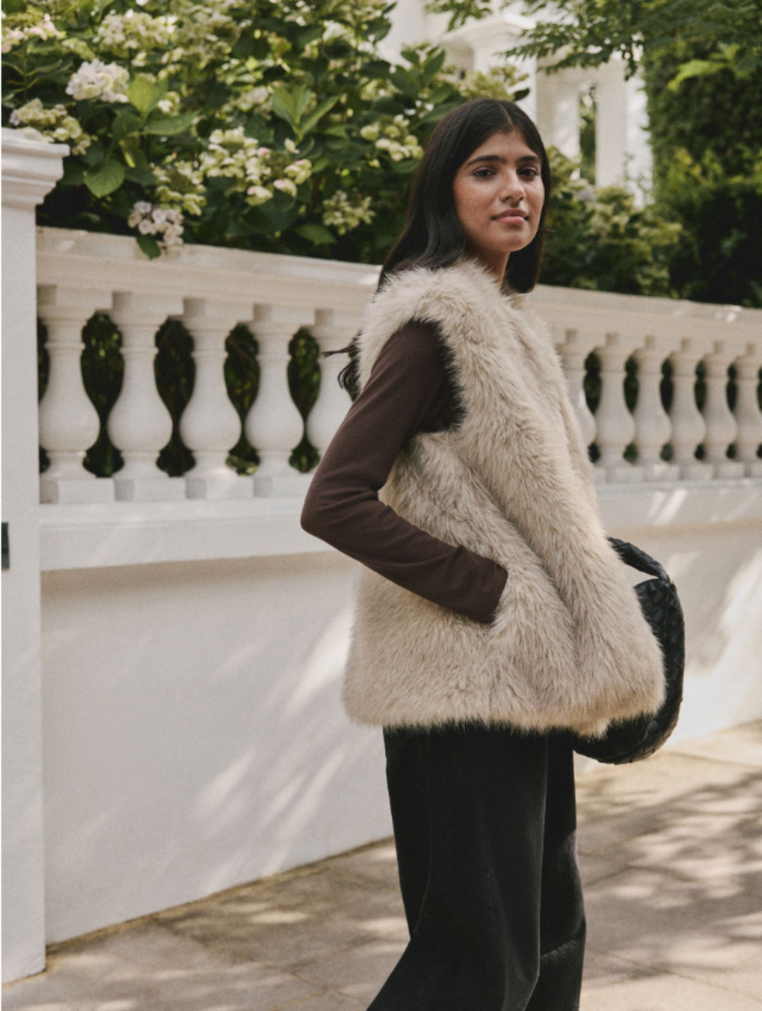 Gilet fourrure sans manches