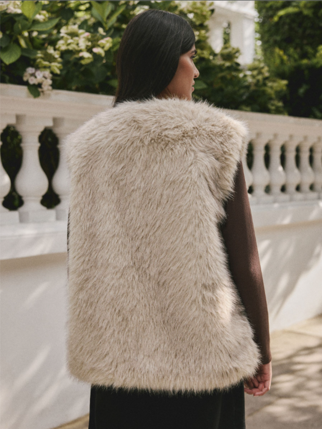 Gilet fourrure sans manches