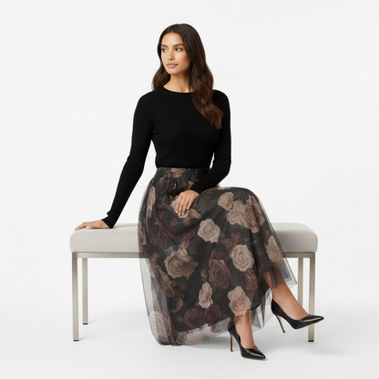 Jupes en tulle (Fleurs/Roses)