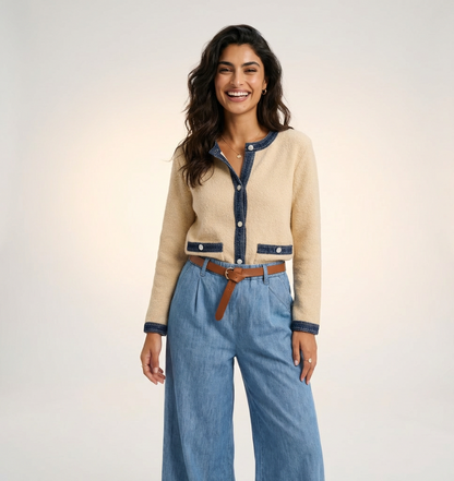 Ensemble Cardigan / Pantalon en Jean Tencelle
