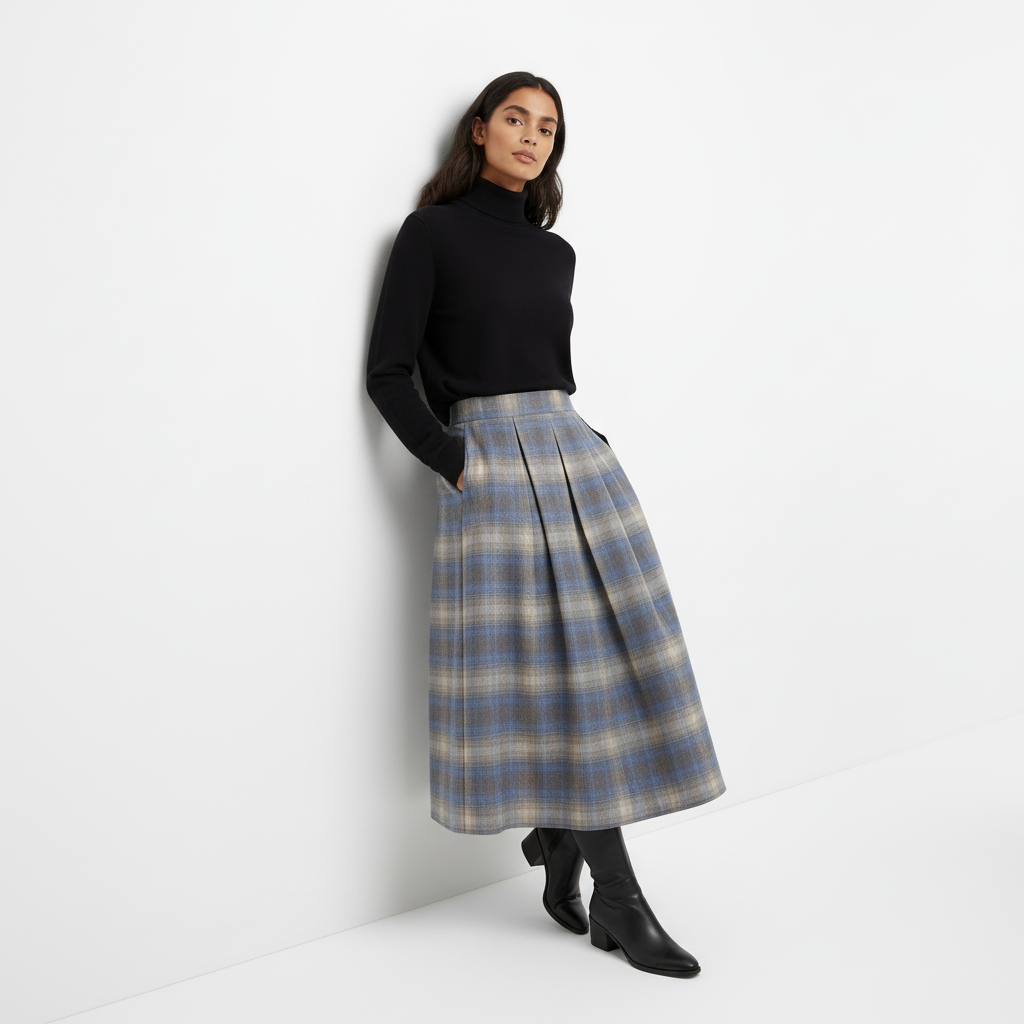 Jupe à carreaux