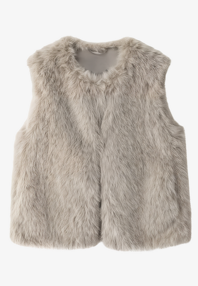 Gilet fourrure sans manches