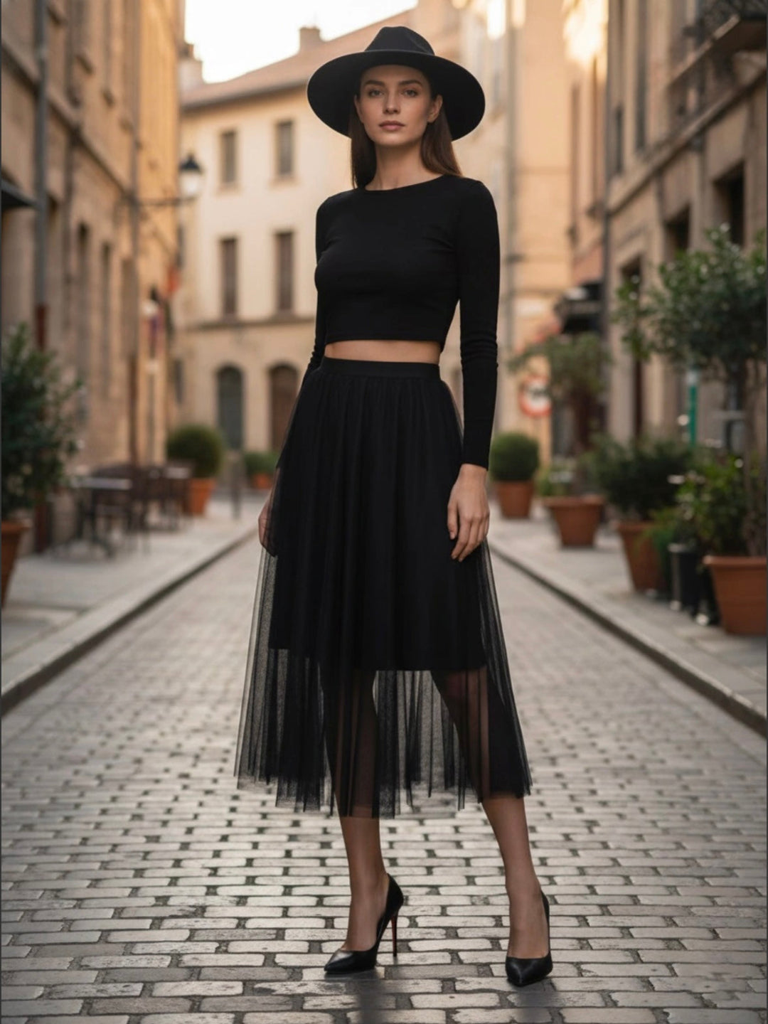 Jupe tulle noir