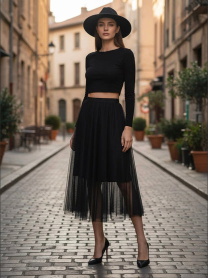 Jupe tulle noir