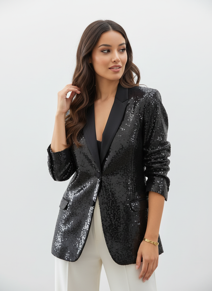 Blazer sequin - Noir