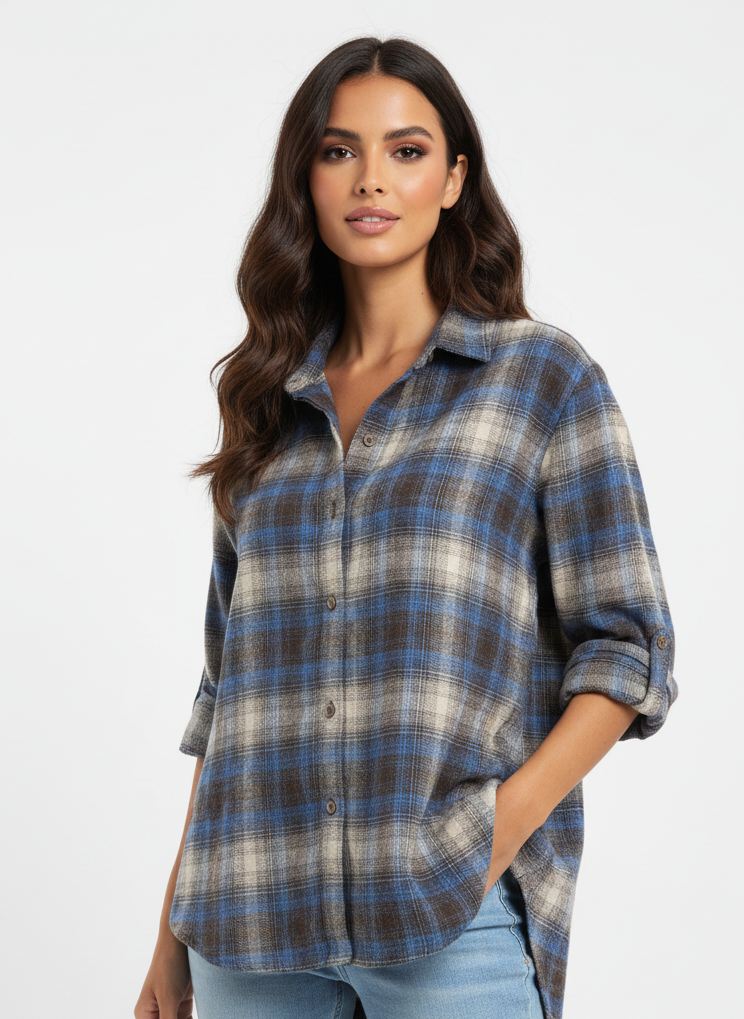 Chemise à carreaux